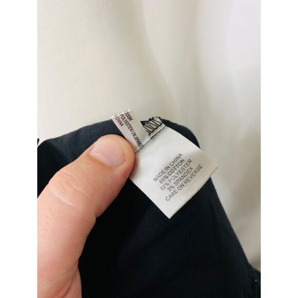 Akademiks Juniors Shirt Black Embroidered Short Sleeve Button-Down Size Medium - Picture 9 of 10